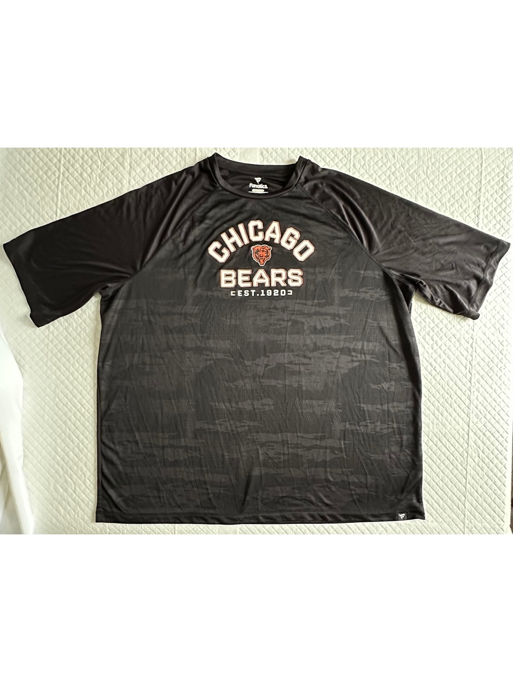 Fanatics Chicago Bears Black Short Sleeve Athletic Shirt